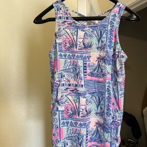 Lilly Pulitzer Pink and Blue Patterned Top